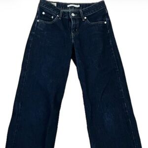 Levi's Women's 25x30 Low Loose Jeans, Dark Wash